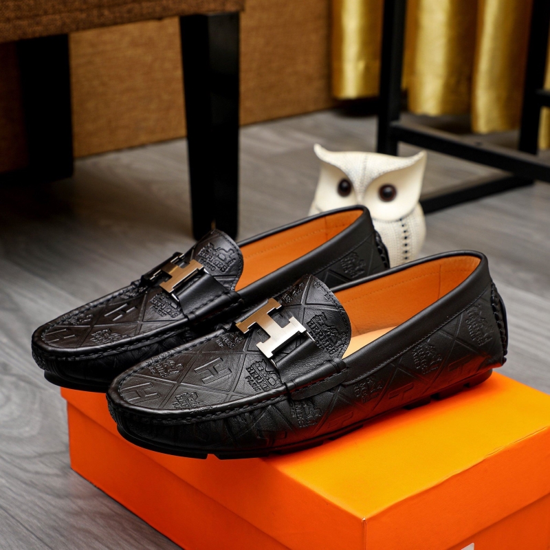 H**mes leather shoes